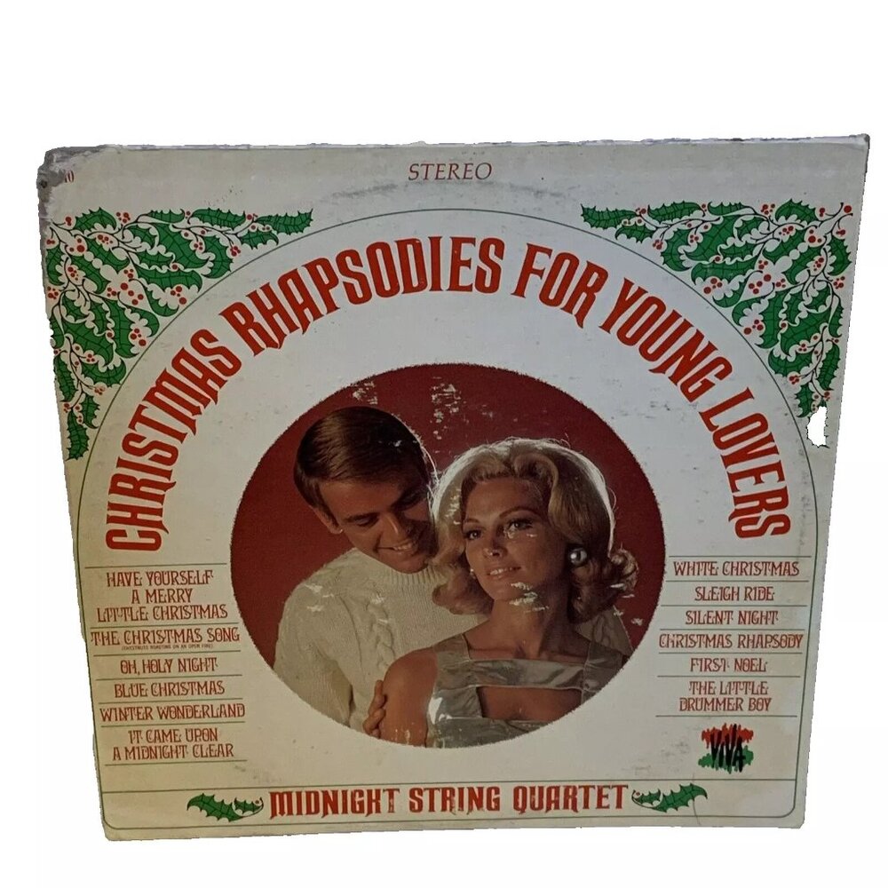 Midnight String Quartet Christmas Rhapsodies For Young Lovers (Vinyl, 1967) Viva